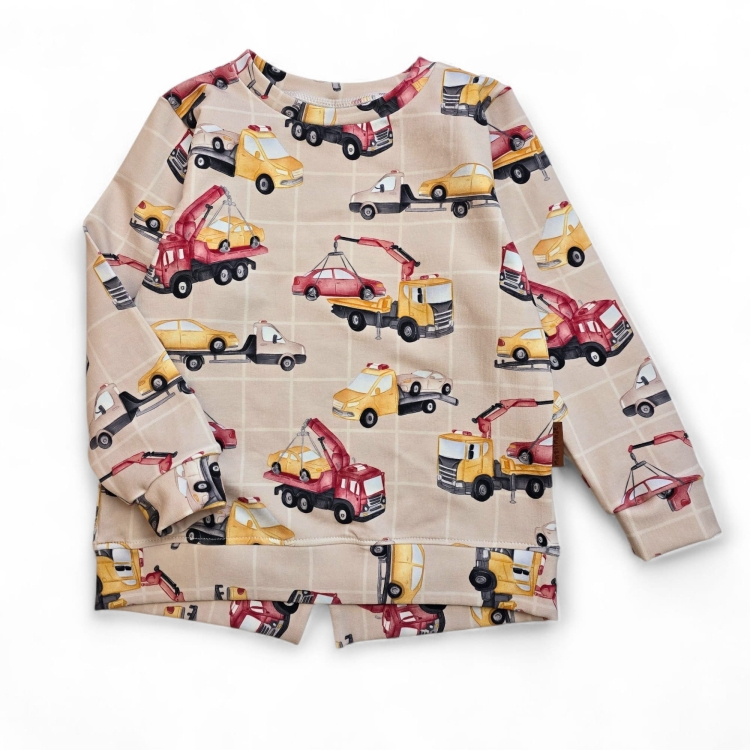 Bluza dziecięca z lawetami na beżu