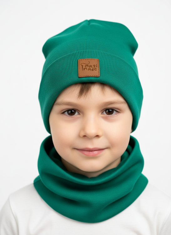 czapka i komin emerald