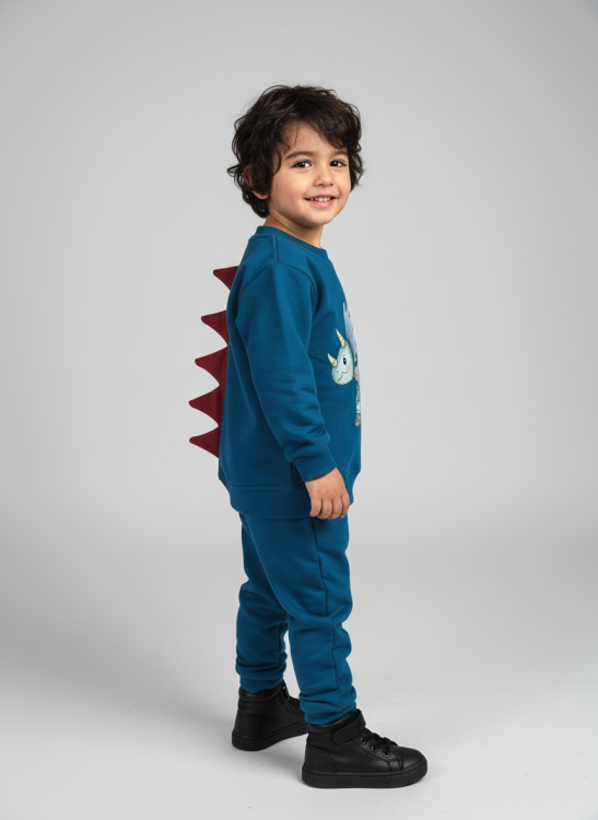 Bluza dziecięca Dino Robo z grafiką dinozaura robota