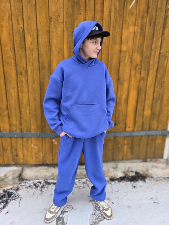 Dres młodzieżowy MILKA ocieplany bluza i spodnie handmade MatiMade