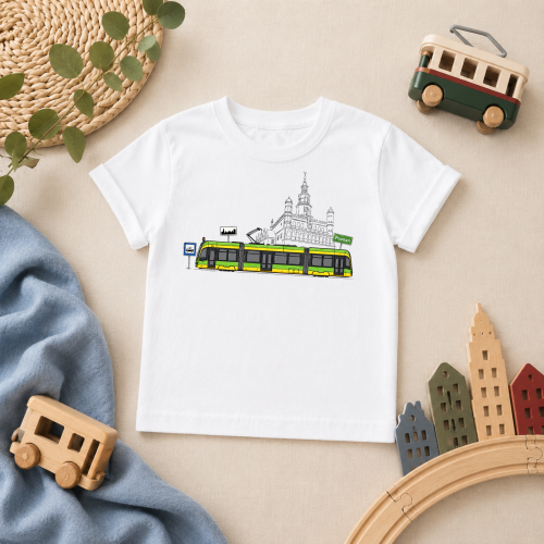 Koszulka dziecięca z panelem tramwajowym Matimade